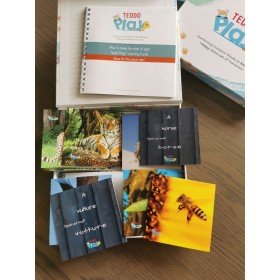 Set de 40 cartes d'apprentissages en Anglais Le nom et l'orthographe des animaux - Teddo Play