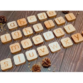 Set 26 Lettres en Bois en minuscules - Oyuncak House