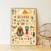 Poppik Stickers Mon poster sur l' Egypte en 35 gommettes - Poppik