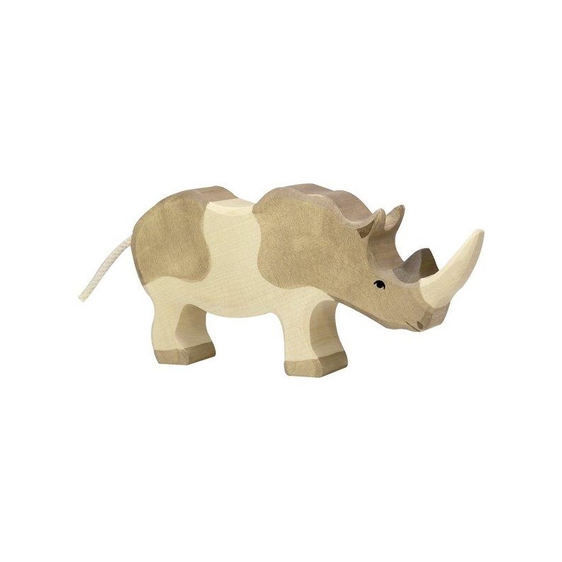 Figurine en Bois Holztiger le Rhinoceros - Holztiger