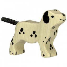 Figurine en Bois Holztiger le bébé chiot Dalmatien - Holztiger