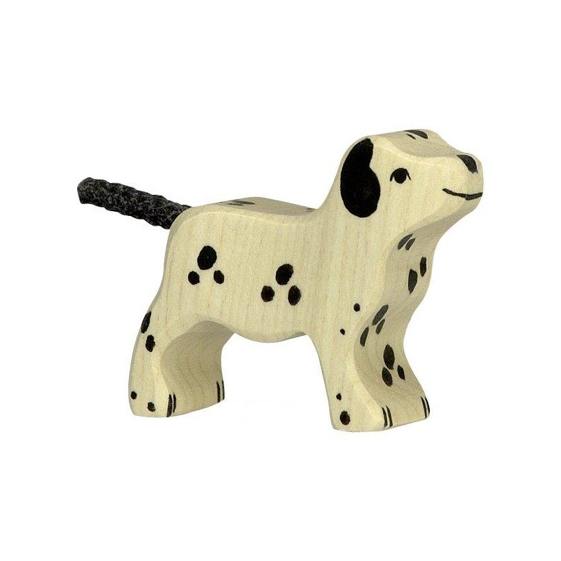 Figurine en Bois Holztiger le bébé chiot Dalmatien - Holztiger