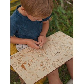 Stuka Puka Puzzle en Bois le Camping - Stuka Puka