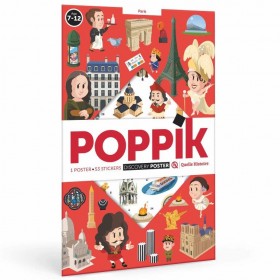 Poppik Paris Poster géant de 53 stickers - Poppik
