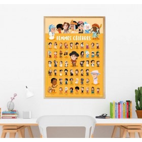 Poppik Les Femmes Célèbres Poster géant de 46 stickers - Poppik