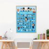 Poppik Les personnages Célèbres Poster géant de 44 stickers - Poppik