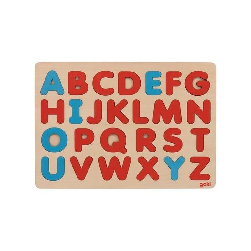 Puzzle en Bois les lettres de l'alphabet - Goki