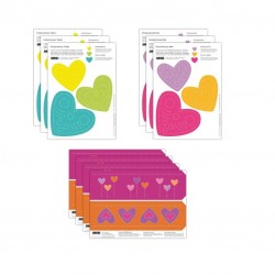 kit de Cartes à poinçonner de pré-écriture sur le thème de l'Amour - familienmomente