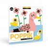 Poppik 6 cartes des animaux de l'eau 96 Stickers Gommettes - Poppik