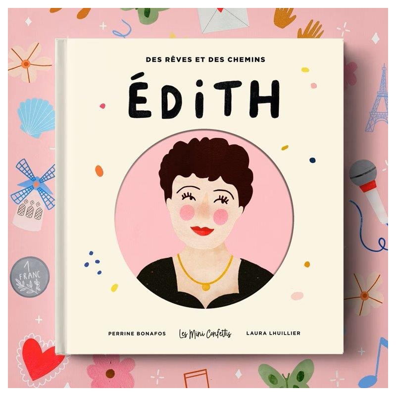 Livre sur Edith Piaf - Mini confettis