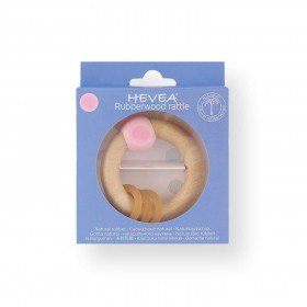 Hevea Hochet Anneau en Bois Rose - Hevea Planet