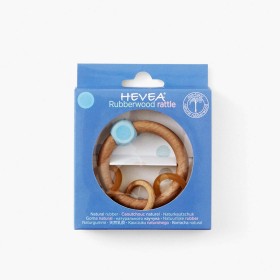 Hevea Hochet Anneau dentition en Bois Bleu - Hevea Planet