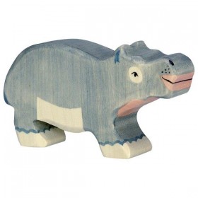 Figurine en Bois Holztiger Bebe Hippopotame - Holztiger