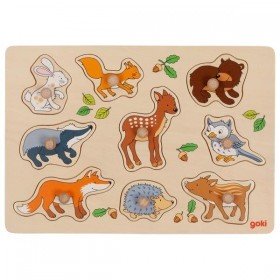 Puzzle en Bois les Animaux de la Foret - Goki