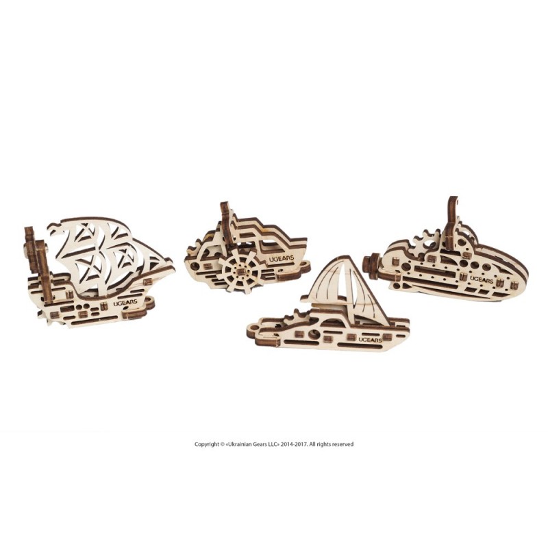 Ugears Kit de modélisme Fidgets Véhicules Marins - Ugears