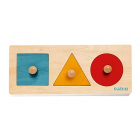 Djeco Puzzle Formabasic encastrement 3 formes - Djeco