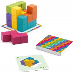 Djeco Cubissimo Jeu d'assemblage en 3D cube Multicouleur - HABA