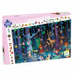 Djeco Puzzle d'observation La forêt enchantée - Djeco