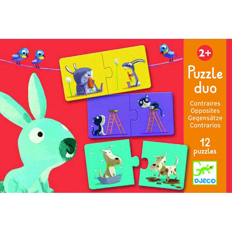 Djeco Puzzle Duo les contraires - Djeco