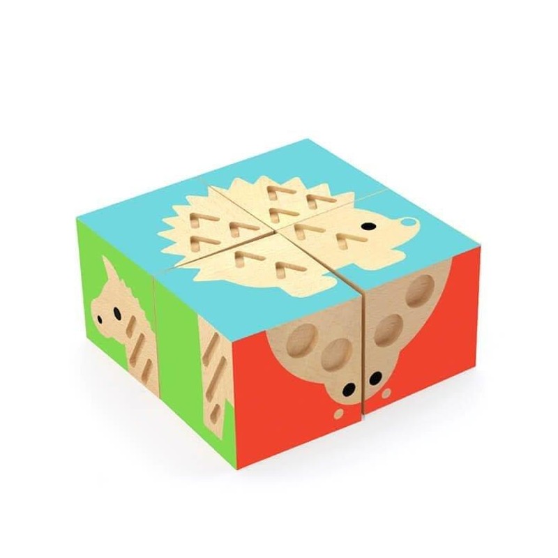 Djeco Touch Basic Cube puzzle en bois - HABA
