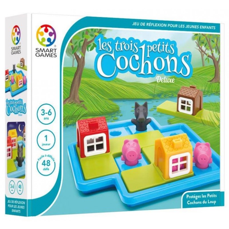 Smartgames Jeu Les 3 petits cochons - Smartgames