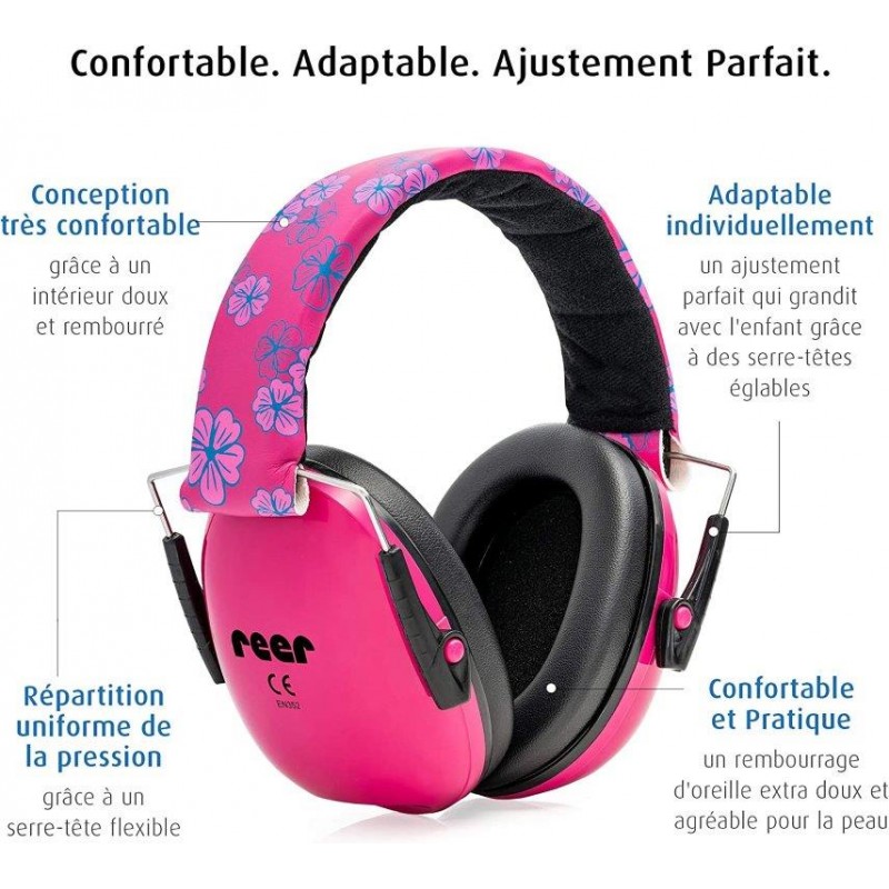 Casque Anti-Bruit Reer Silentguard Pour Bébé | Bleu, SNR 29dB | Confortable Et Léger Pour Événements Bruyants