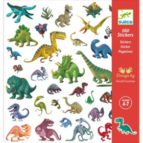 Djeco Stickers en 160 Gommettes sur le thème des dinosaures - Djeco