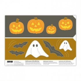 Carte Lanterne à poinçonner de pré-écriture sur le thème D'Halloween - familienmomente