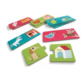 Djeco Puzzle Duo Habitat - Djeco