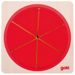 Goki Puzzle Cercle en Bois Format Pocket - Goki