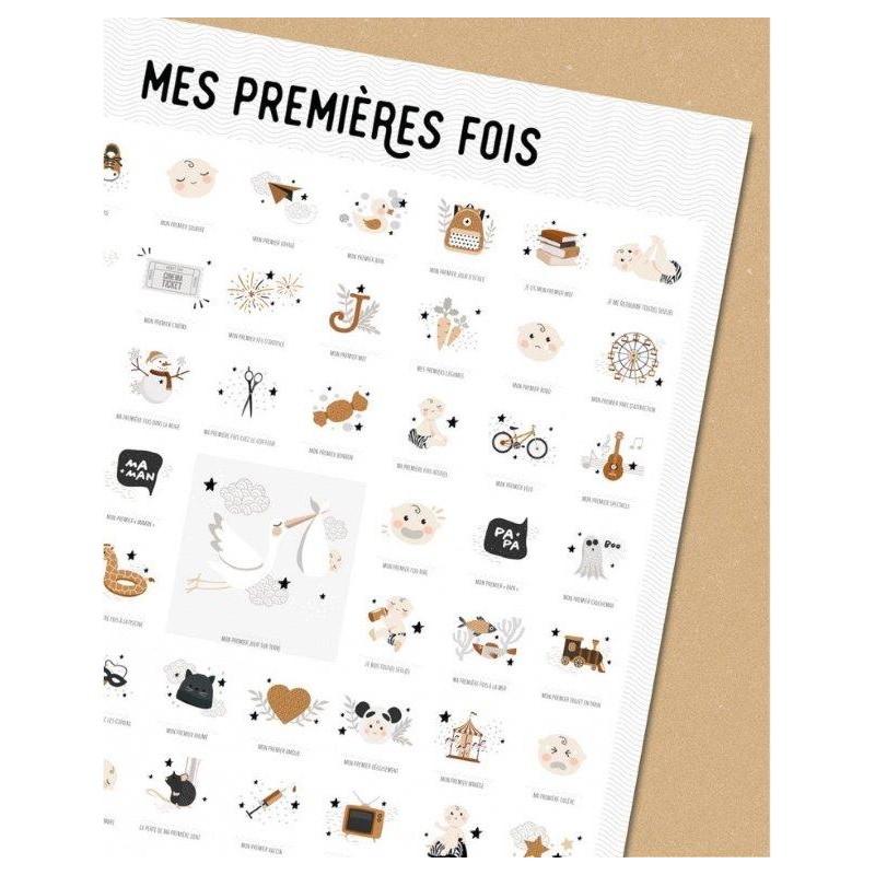 Les petites dates les affiches à tamponner "Claire" - Les petites dates