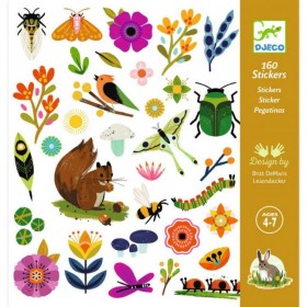 Djeco Stickers en 160 Gommettes sur le thème des animaux du jardin - Djeco
