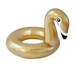 Bouée Cygne dorée Diamètre 95 cm - Swim essentials