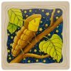 Goki Puzzle en bois le Cycle de la chenille - Goki