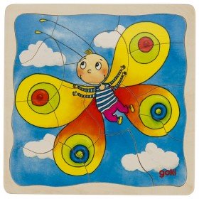 Goki Puzzle en bois le Cycle de la chenille - Goki