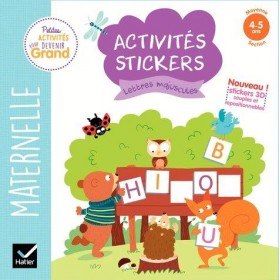Hatier Set d'activités stickers Lettres majuscules - Editions HATIER