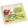 Goki Puzzle 4 en 1 en Bois sur les Saisons - Goki