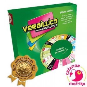 Verbillico excellence jeu éducatif Conjuguer en s'amusant - Mattika editions
