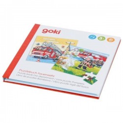 Livre puzzle aimanté Les pompiers - Goki