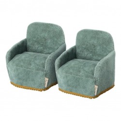 Lot de 2 Mini fauteuil pour Maison de Poupée Maileg - MAILEG