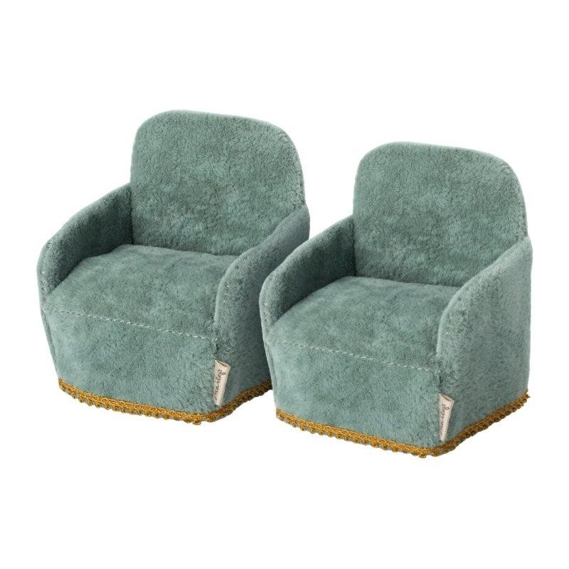 Lot de 2 Mini fauteuil pour Maison de Poupée Maileg - MAILEG