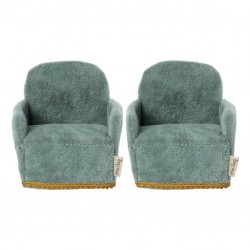 Lot de 2 Mini fauteuil pour Maison de Poupée Maileg - MAILEG