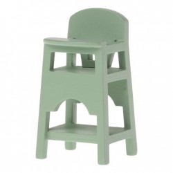 Chaise haute verte micro pour Maison de Poupée Maileg - MAILEG