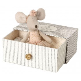 Peluche Maileg Petite Souris Ballerine dans son lit - MAILEG