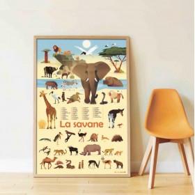 Poppik Poster La Savane Savannah - Poppik