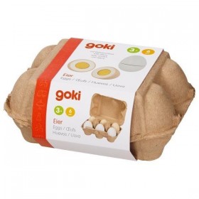 Goki 6 Œufs en bois - Goki