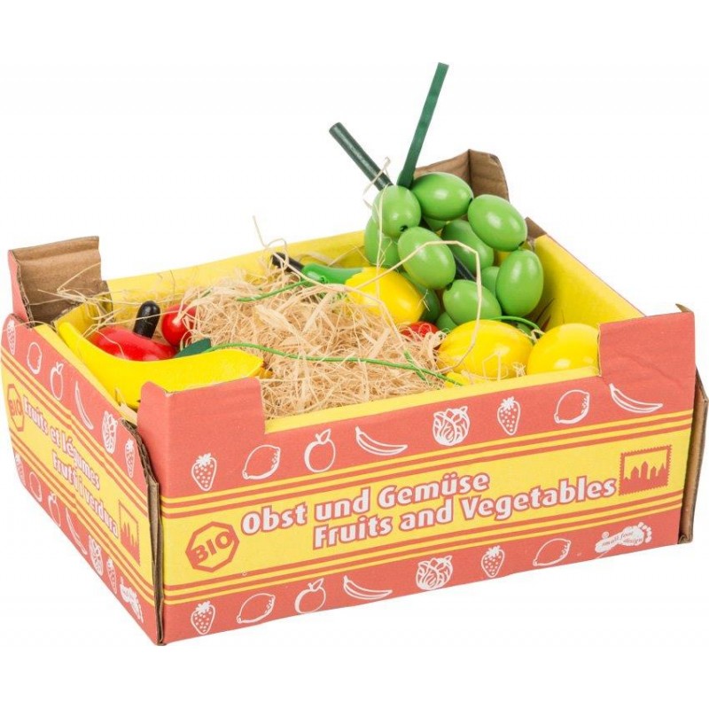 Accessoire marchande- La box de fruits en bois - Legler